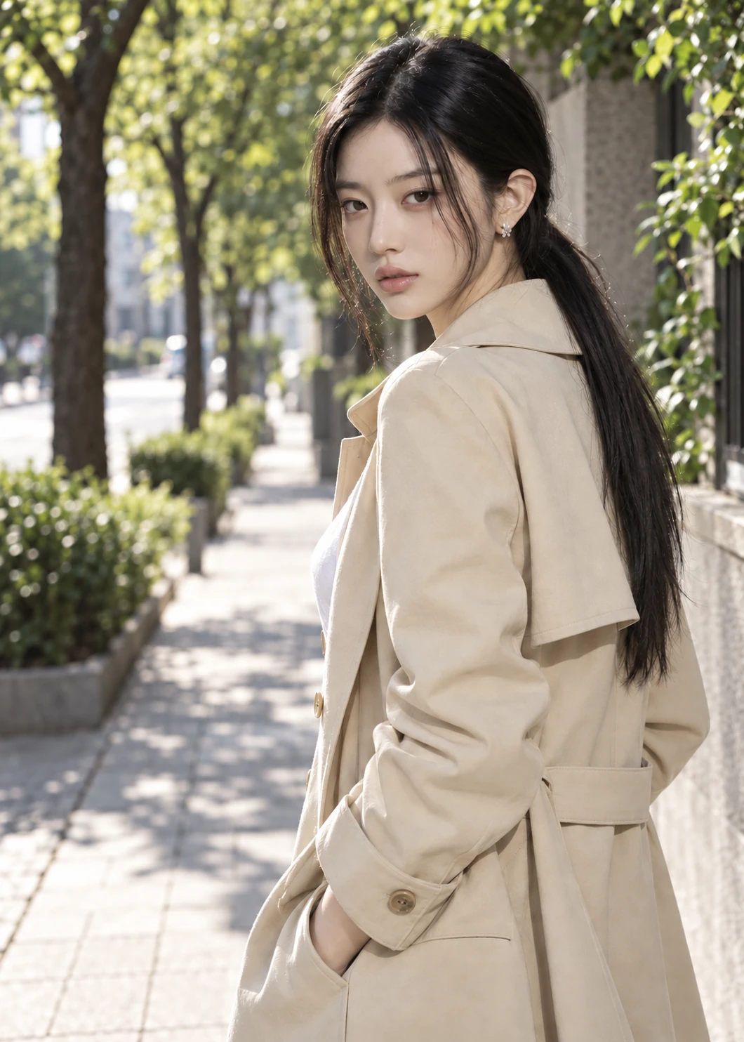 새 AI 여성 인물 사진과 실제 Photoshot 편집 예제