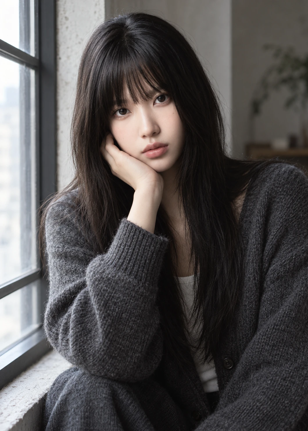 새 AI 여성 인물 사진과 실제 Photoshot 편집 예제