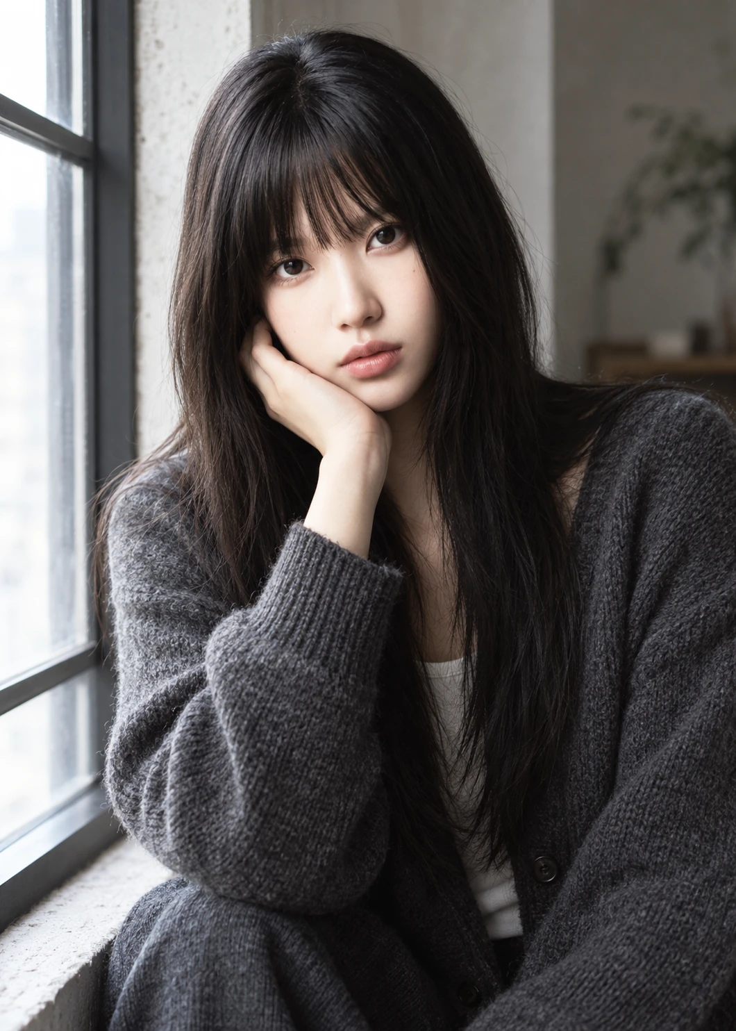 새 AI 여성 인물 사진과 실제 Photoshot 편집 예제