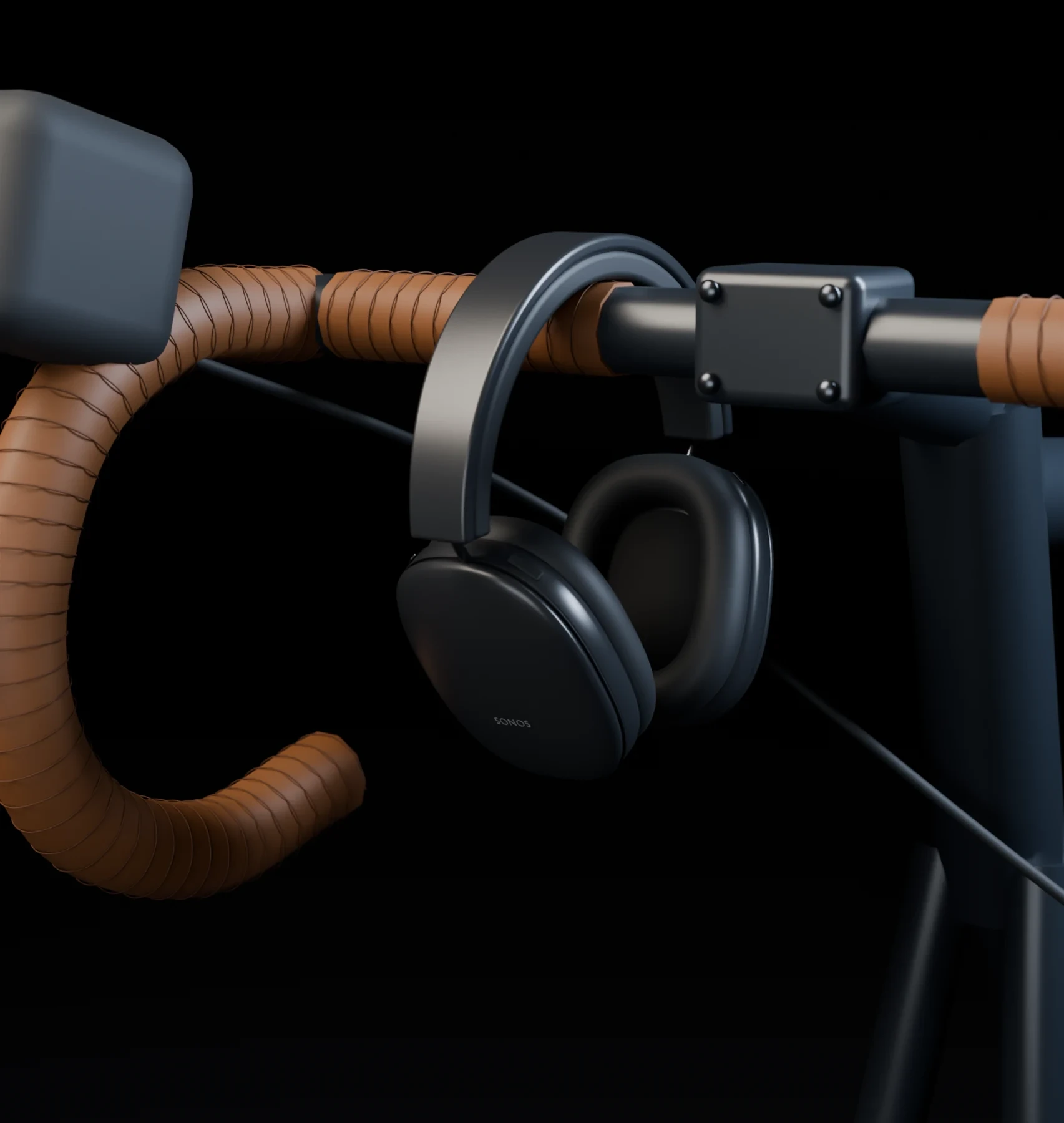 Headphones — 3D product · Light & material